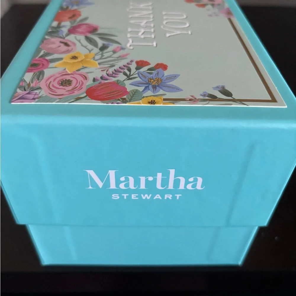 Martha Stewart-Set of 50 Thank You Notecards Envelopes and Seal stickers